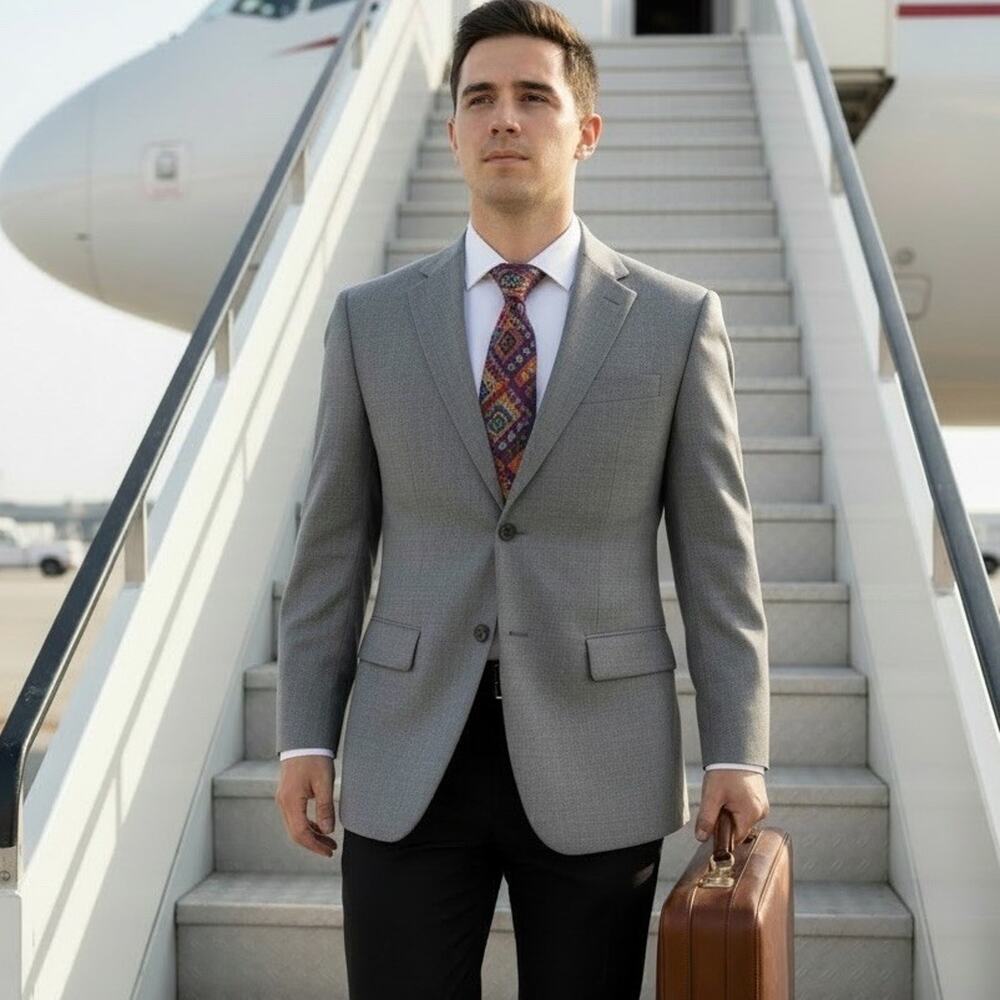 Jos A Bank 38S Travel Tek Sport Coat. Tailored fit - Picture 10 of 14